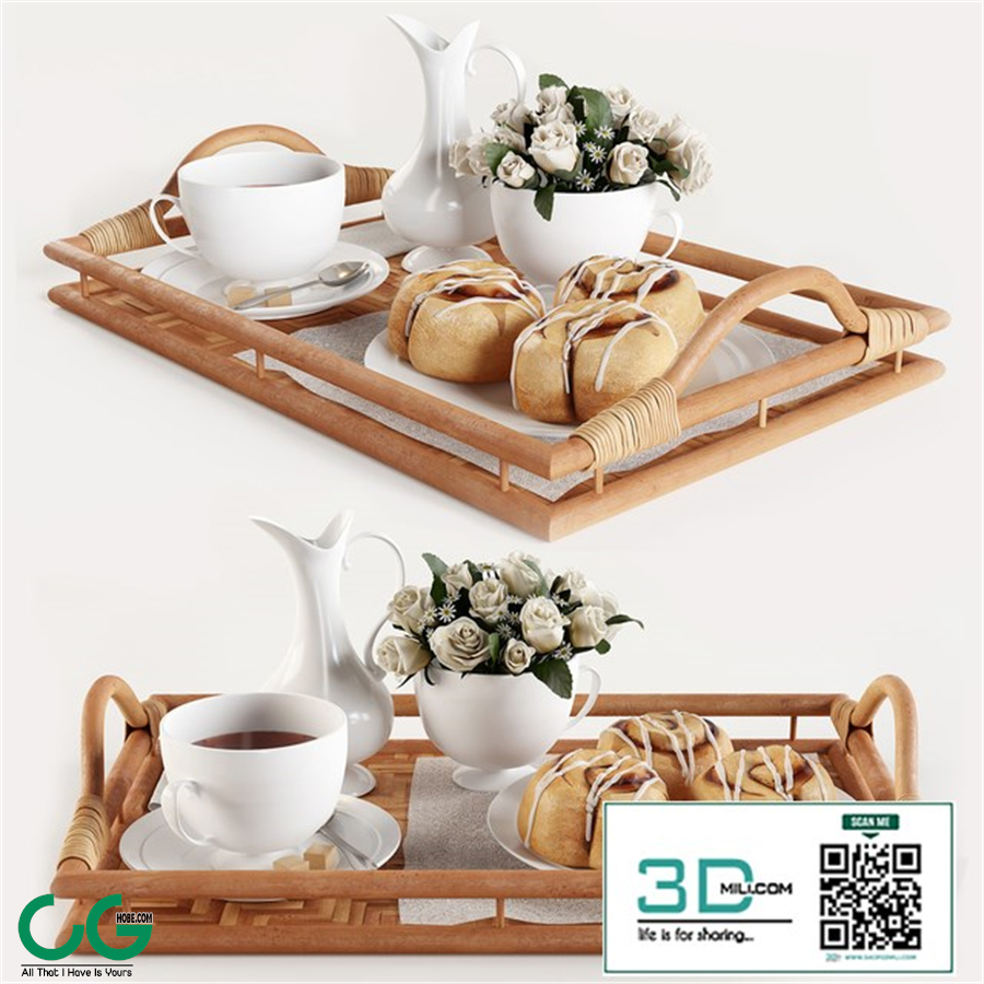 Breakfast on the tray W003